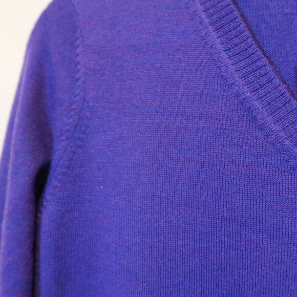 Eileen Fisher 100% Merino Wool Tunic sweater pullover blue cozy casual layer PM - Picture 6 of 13